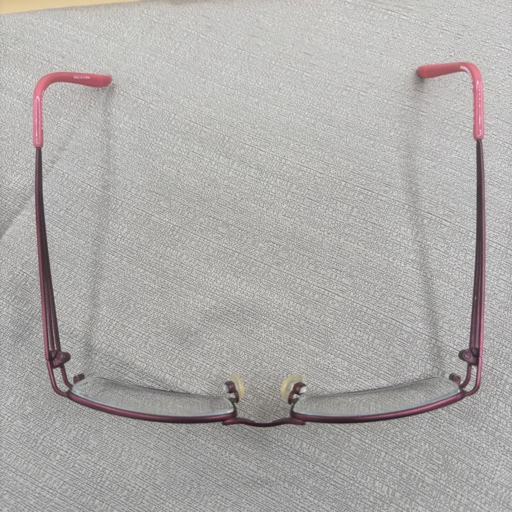 Eschenbach Humphrey's Eyeglass Frames Women 48-16 Burgundy Pink LibrarianCore